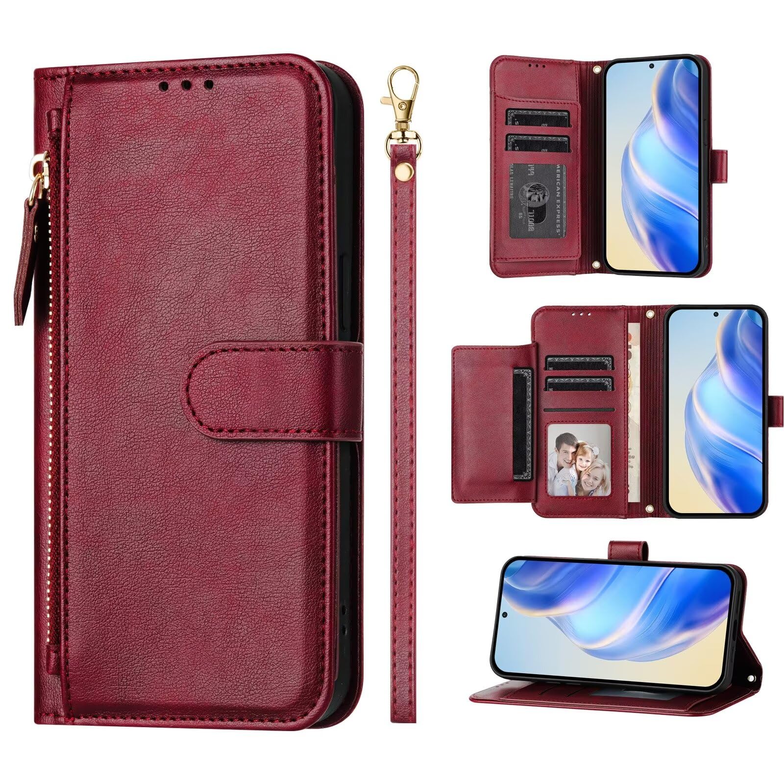 Amazon.co.jp: HAOFUGUI 財布型ケース 対応Oppo A79 5G PUレザー